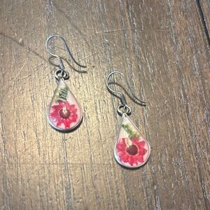 Floral Teardrop Earrings
